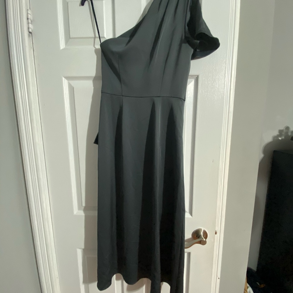 Ted Baker Ridah waterfall one shoulder dress - Picture 8 of 10